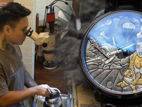 Chàng trai Hà Nội chạm khắc đồng hồ thu về hàng nghìn đô la mỗi chiếc